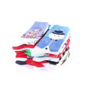 Chaussettes de bas de Noël motifs mignons chaussettes de cheville en coton modes de festives imprimés